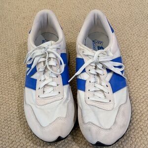 New Balance White and Blue Men's Sneakers